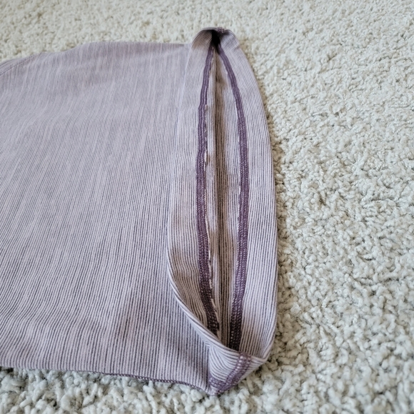 Lululemon Lilac Striped Racerback Crop Tank - Picture 5 of 8